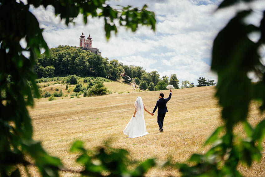 svadobný portrét, Banská Štiavnica, Kalvária, námestie